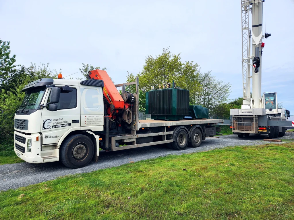 Bann Power lorry and crane Government High Voltage Investment